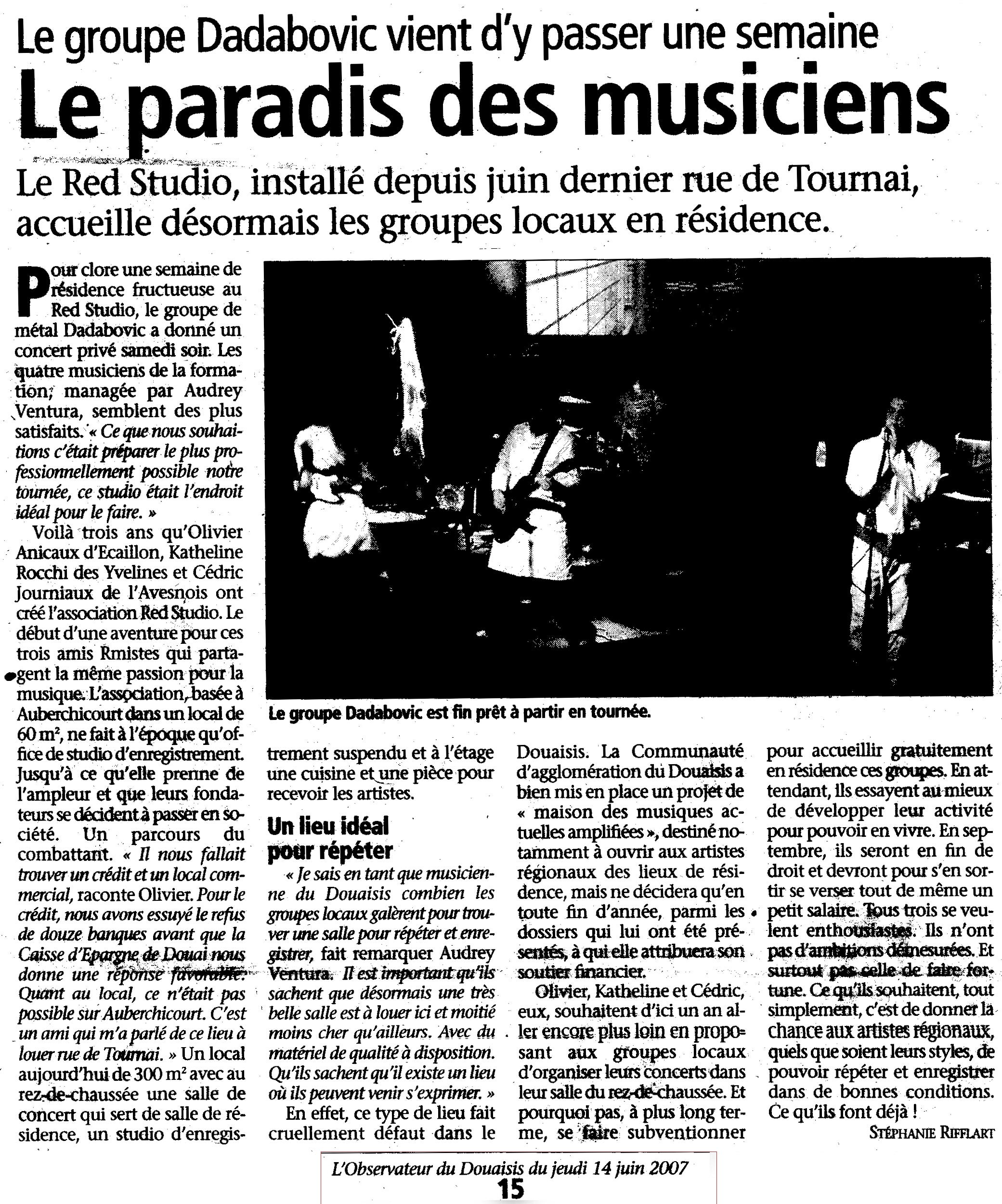 L'Observateur du Douaisis (juin 2007)