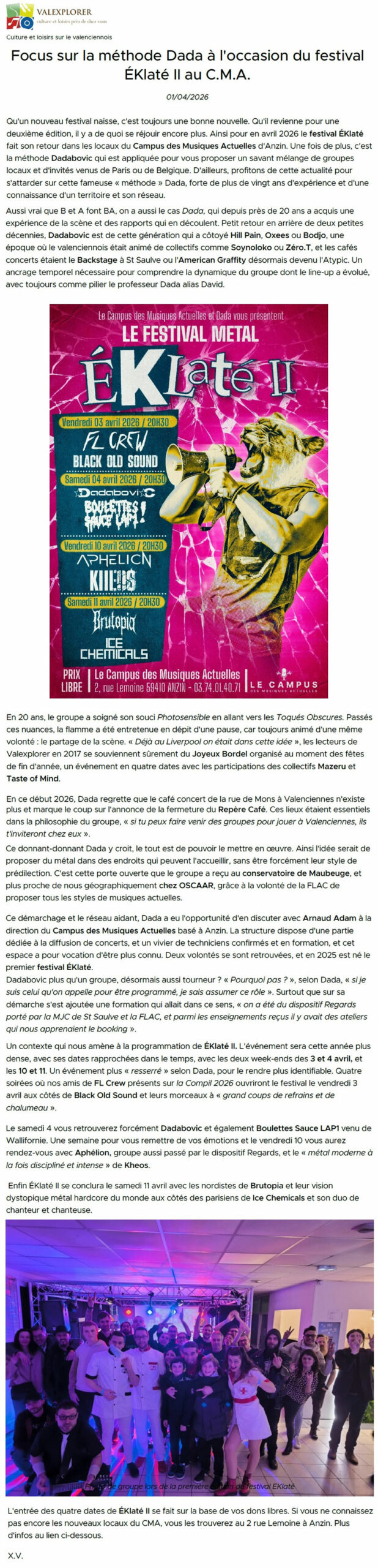 Val Explorer (avril 2026)